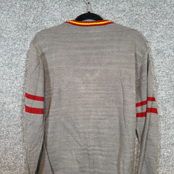 Harry Potter Wizarding World Sweater Womens Large Gray Gryffindor Cardigan - Picture 10 of 10